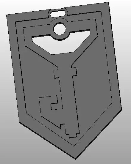 ingress logo - resistance keychain Free 3D print model