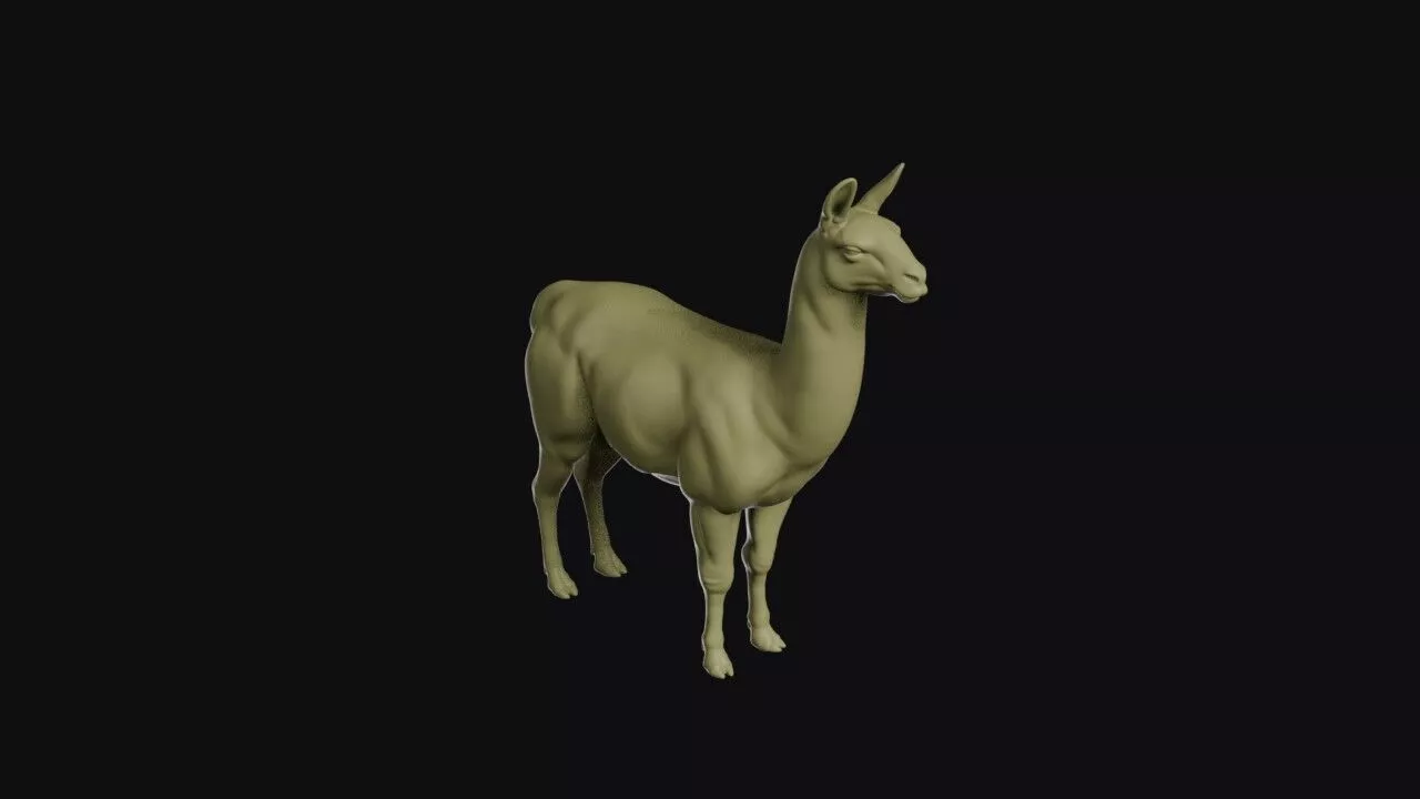 Llama 3D print model