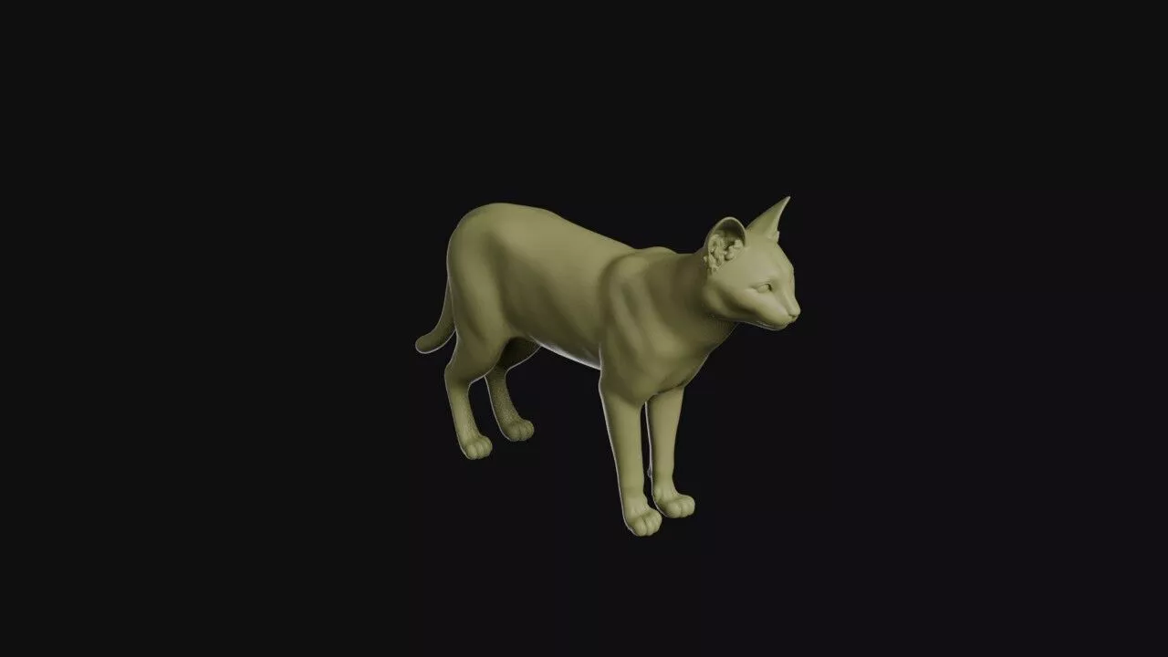 Jungle Cat 3D print model