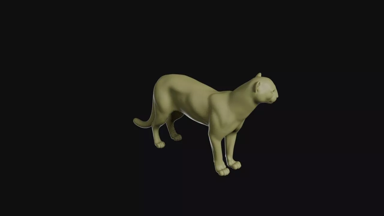Jaguarundi 3D print model