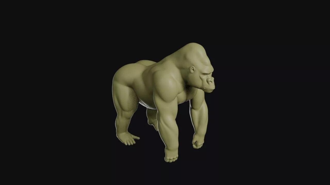 Gorilla 3D print model