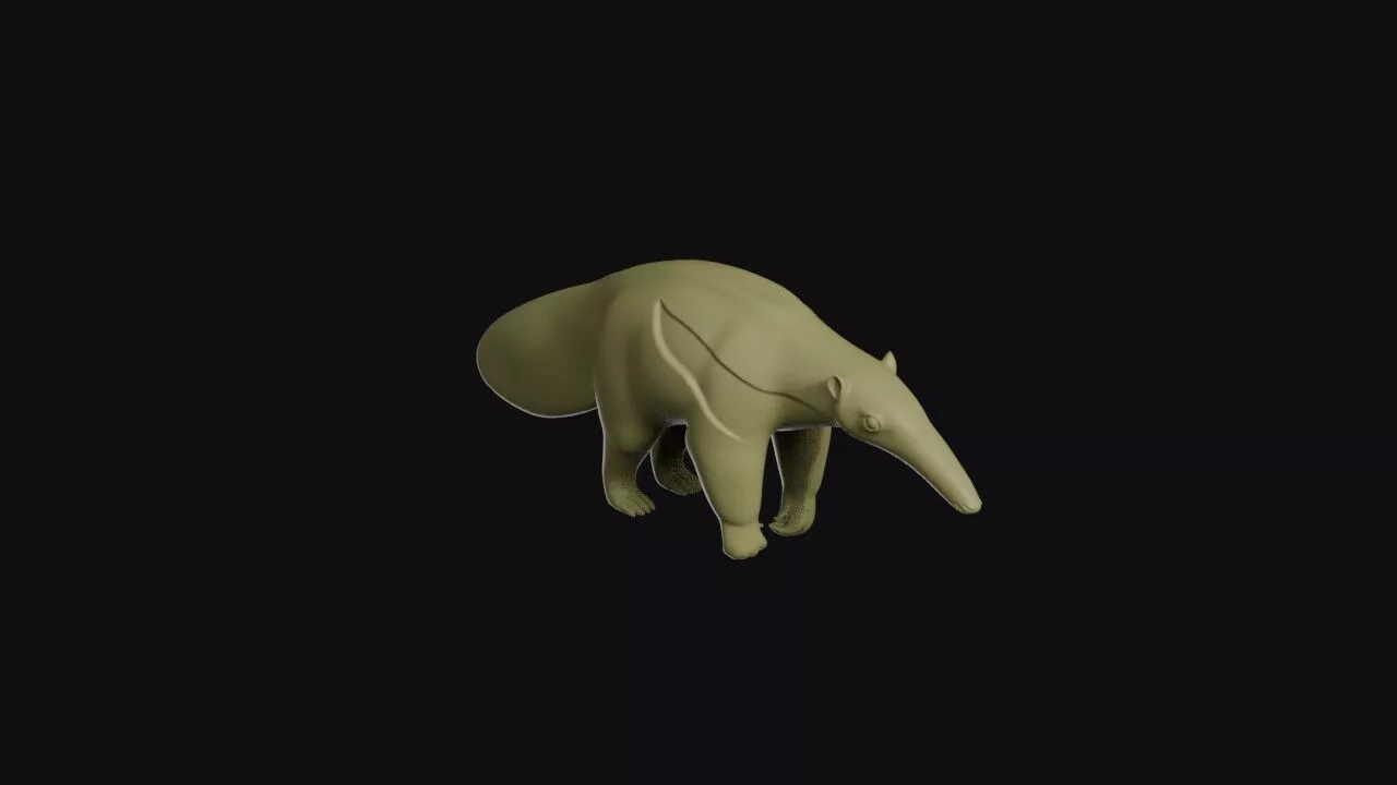 Giant Anteater 3D print model