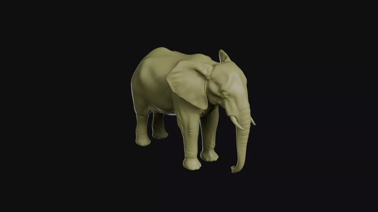 Elephant 3D print model