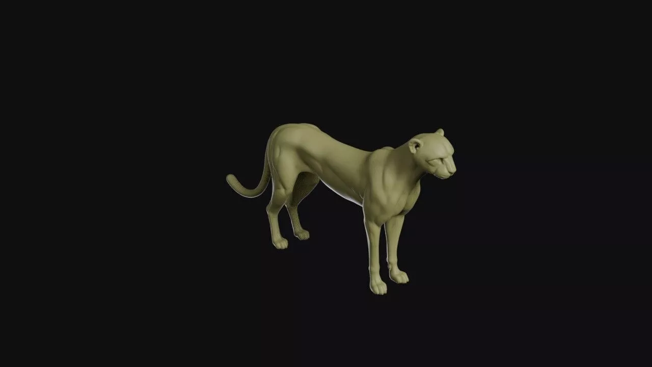 Cheetah 3D print model