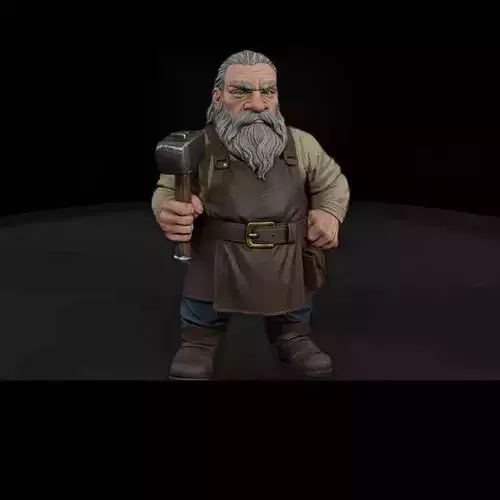 Mythology Dwarf Smith Miniature Figure