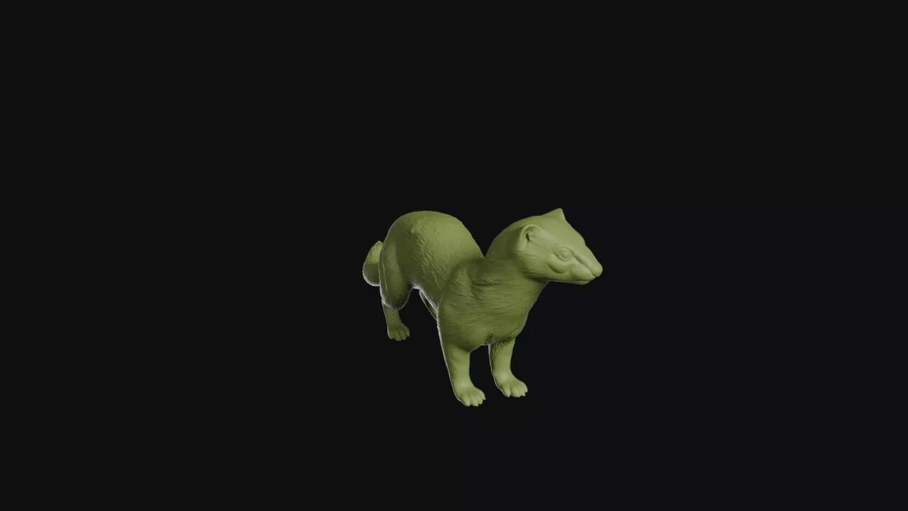 Stoat 3D print model