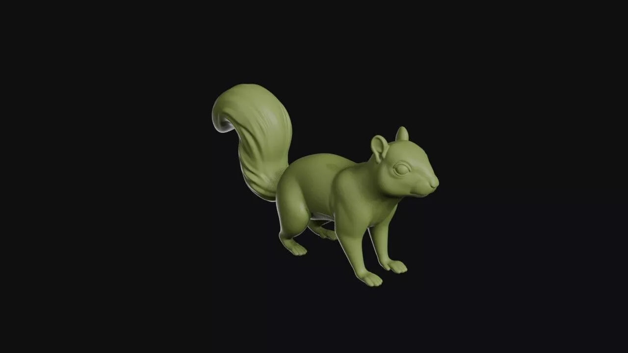 Squirrel 3D print model