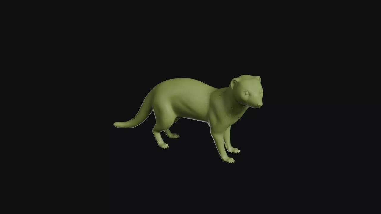 Slender Mongoose 3D print model
