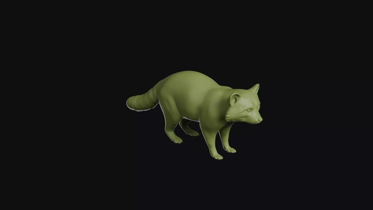 Raccoon Dog 3D print model