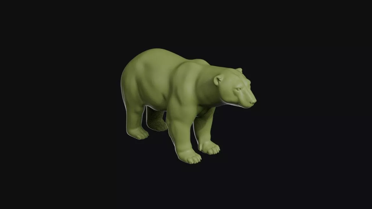 Polar Bear 3D print model