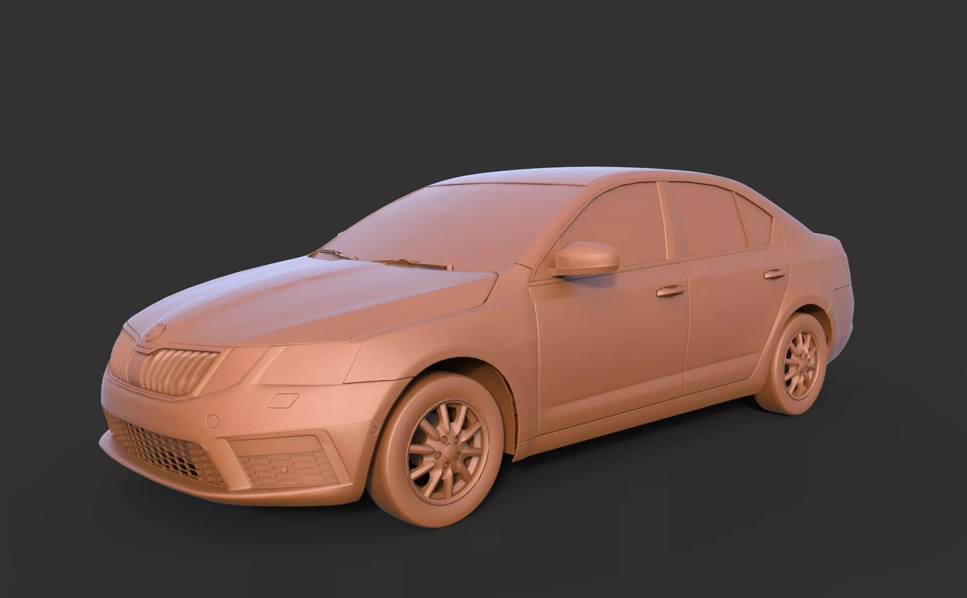 Skoda Octavia RS 3D print model