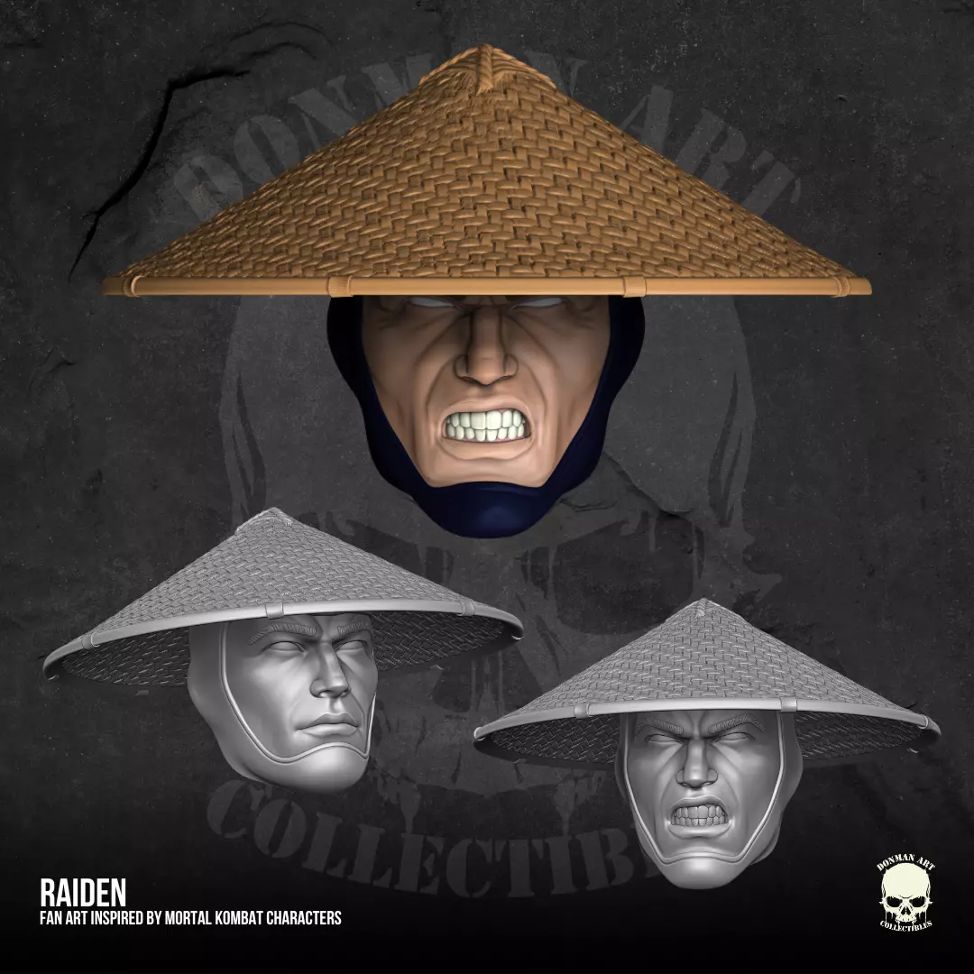 Raiden MK Fan Art 3D printable files for Action Figures 3D print model