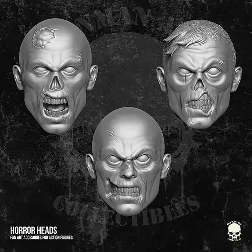 Horror Heads 3D Printable files for action figures