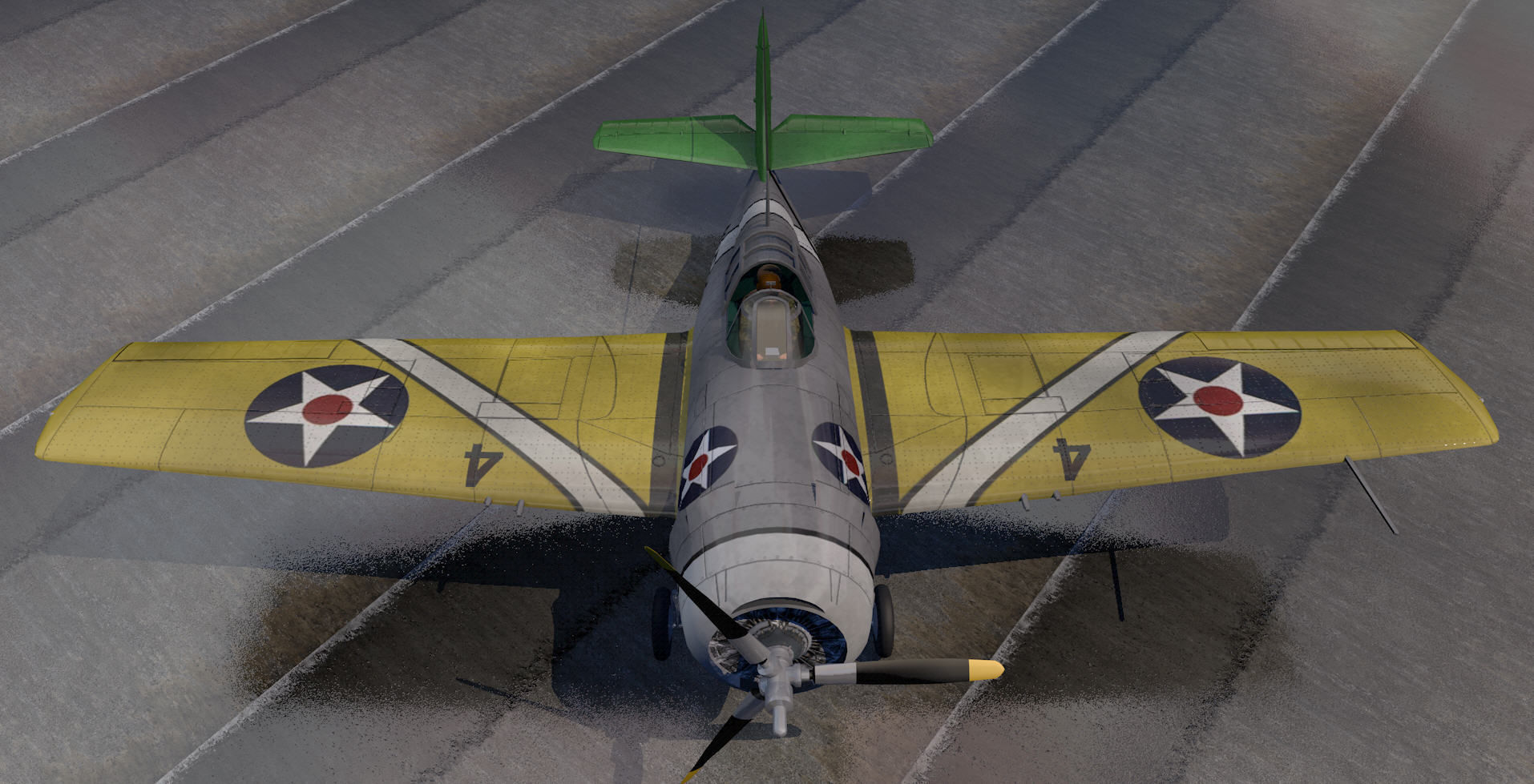 Grumman F4F-3 Wildcat 3D model_6