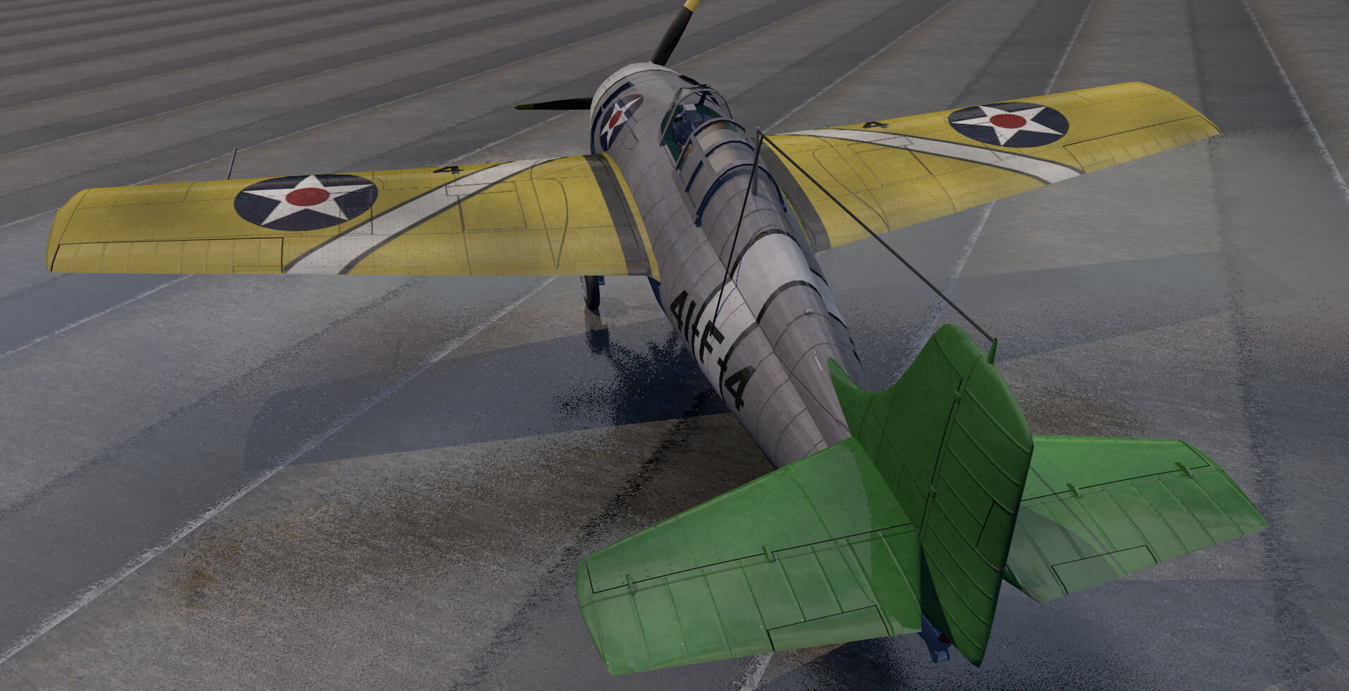 Grumman F4F-3 Wildcat 3D model_5