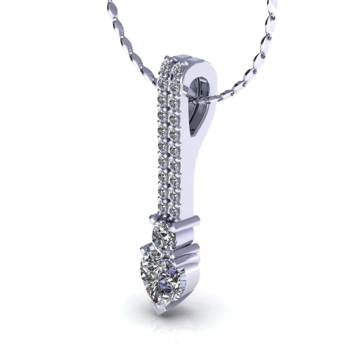 Sotlitaire Pendant 3D print model_2