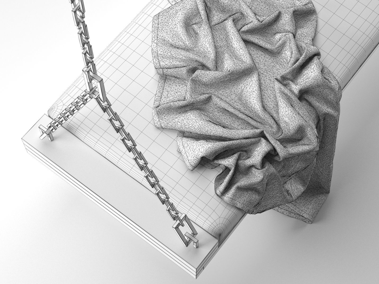 Hawaii Hanging Bed 3D model_4