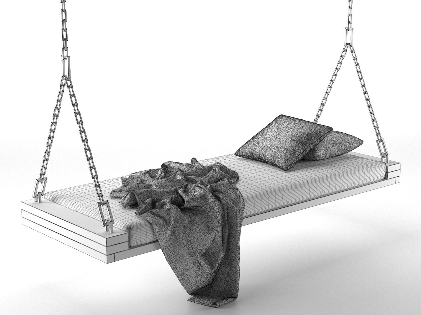 Hawaii Hanging Bed 3D model_3