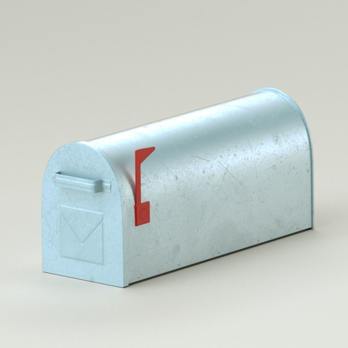 Detailed letterbox 3D model