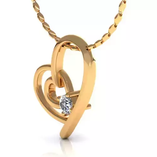 Sub Line Heart Pendant