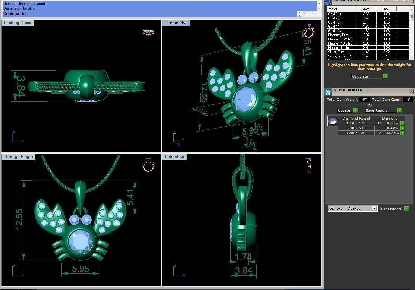 Fun Crap Pendant 3D print model_6