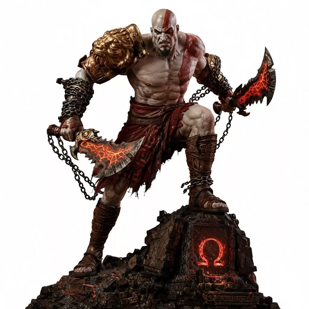 God Kratos Slayer Warrior STL 3D print model
