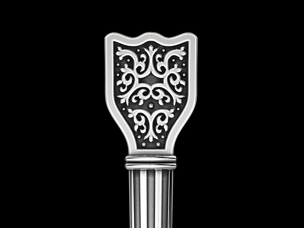 Spoon 3 gold 3D print model_6