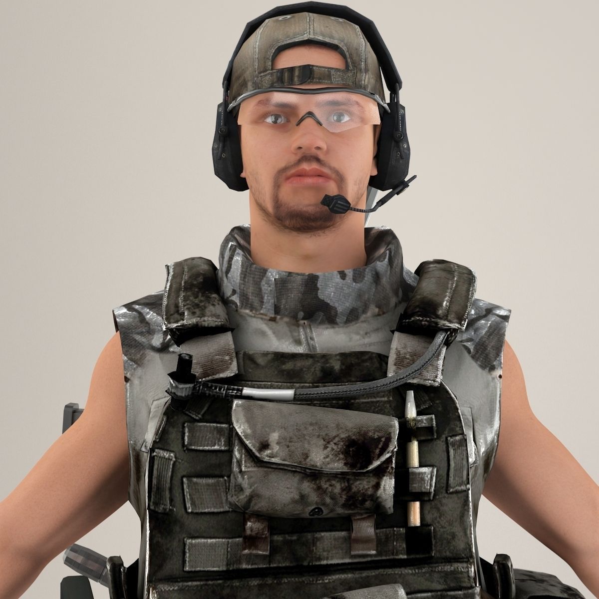 Ultimate Rigged Soldier 3D model_17