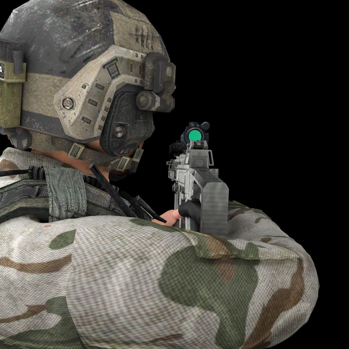 Ultimate Rigged Soldier 3D model_20