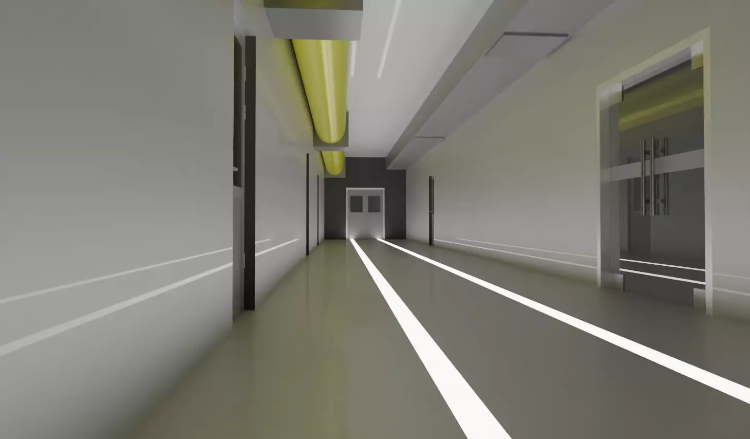 Modular Sci-Fi Corridor Kit - Game Ready Low-poly 3D model