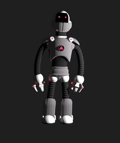 simple Robot 3D model