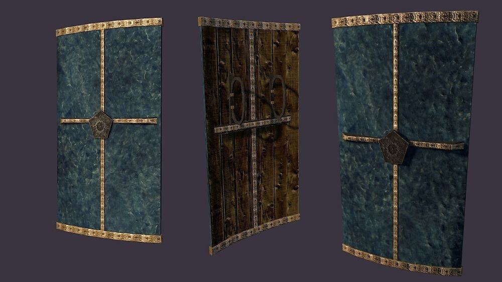 Aegydian Fantasy Weapon Set Low-poly 3D model_4