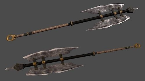 Aegydian Fantasy Weapon Set Low-poly 3D model_6