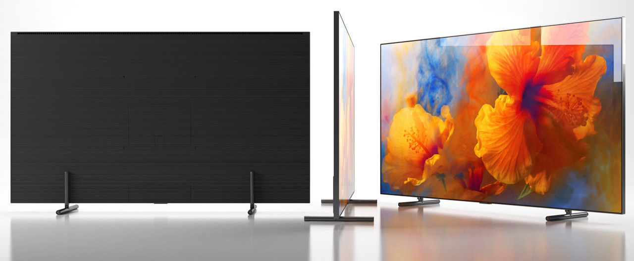 SAMSUNG QLED FLATE SMART AND CURVED SMART TV 3D model_2
