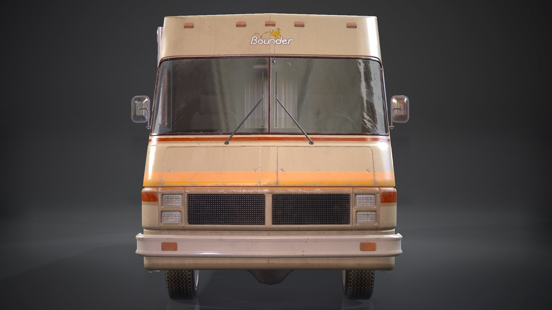 Fleetwood bounder 1986 Low-poly 3D model_7