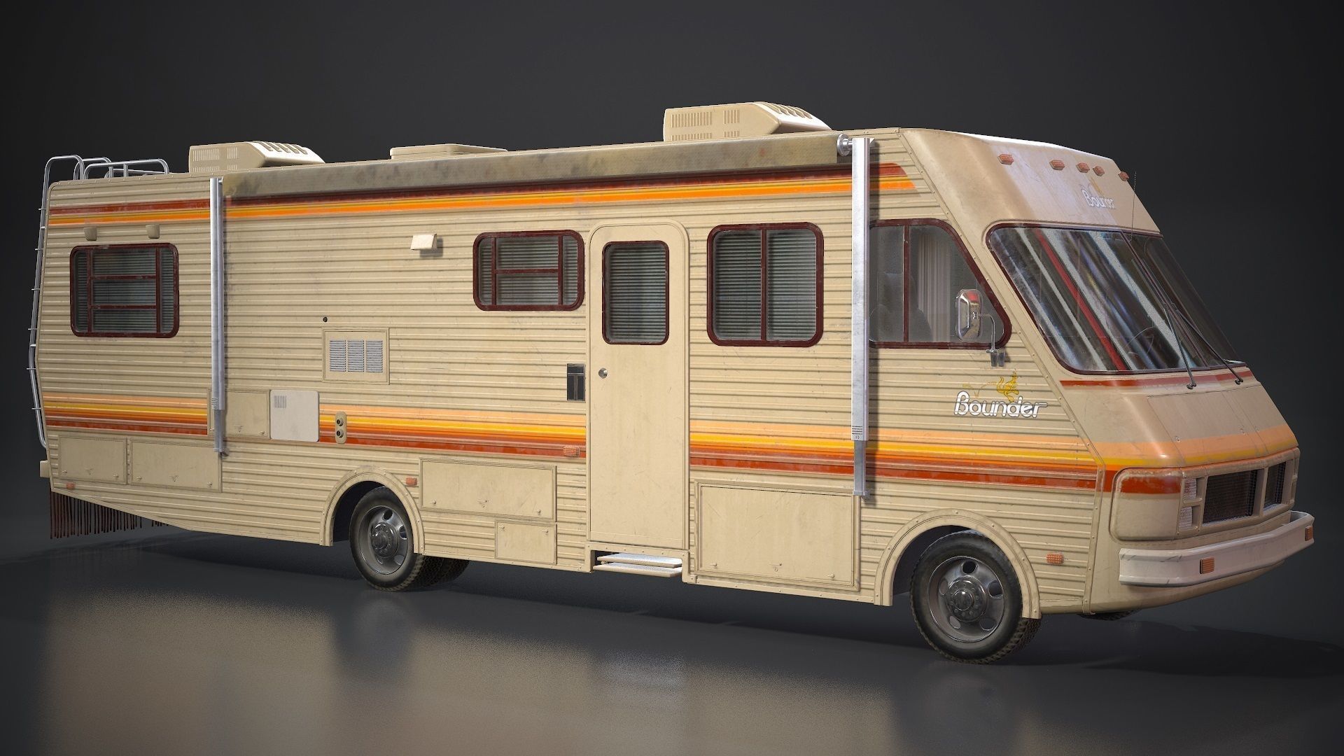 Fleetwood bounder 1986 Low-poly 3D model_6