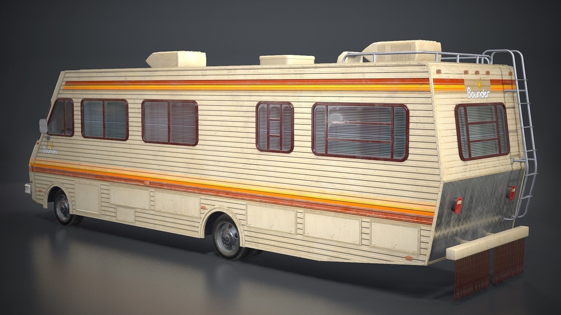Fleetwood bounder 1986 Low-poly 3D model_3