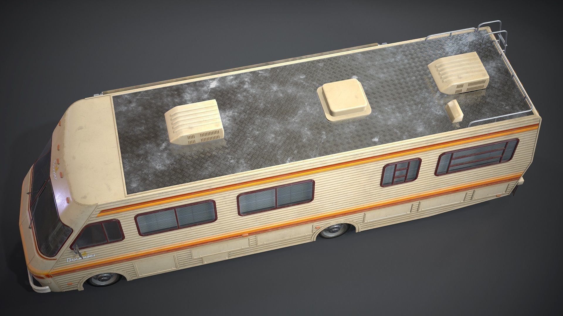 Fleetwood bounder 1986 Low-poly 3D model_4