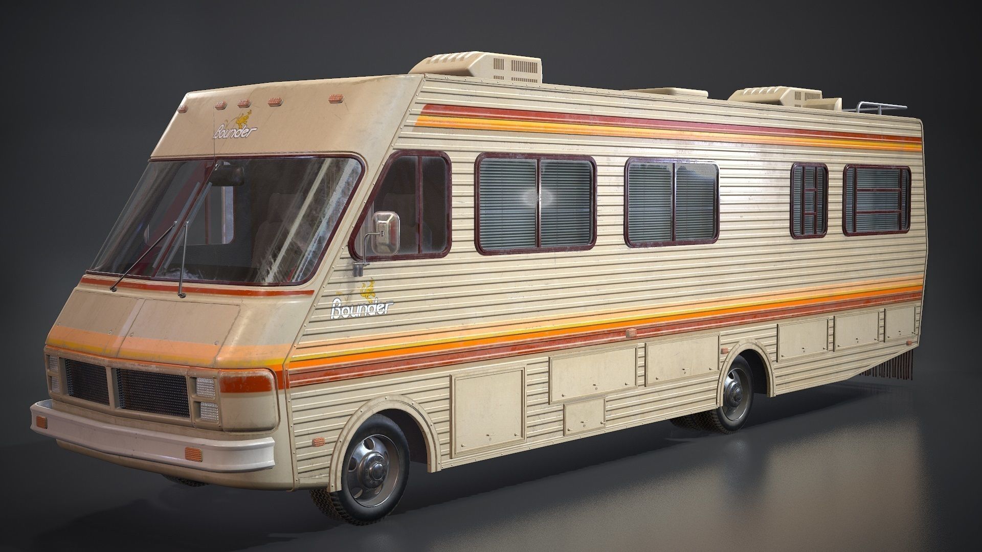 Fleetwood bounder 1986 Low-poly 3D model_2