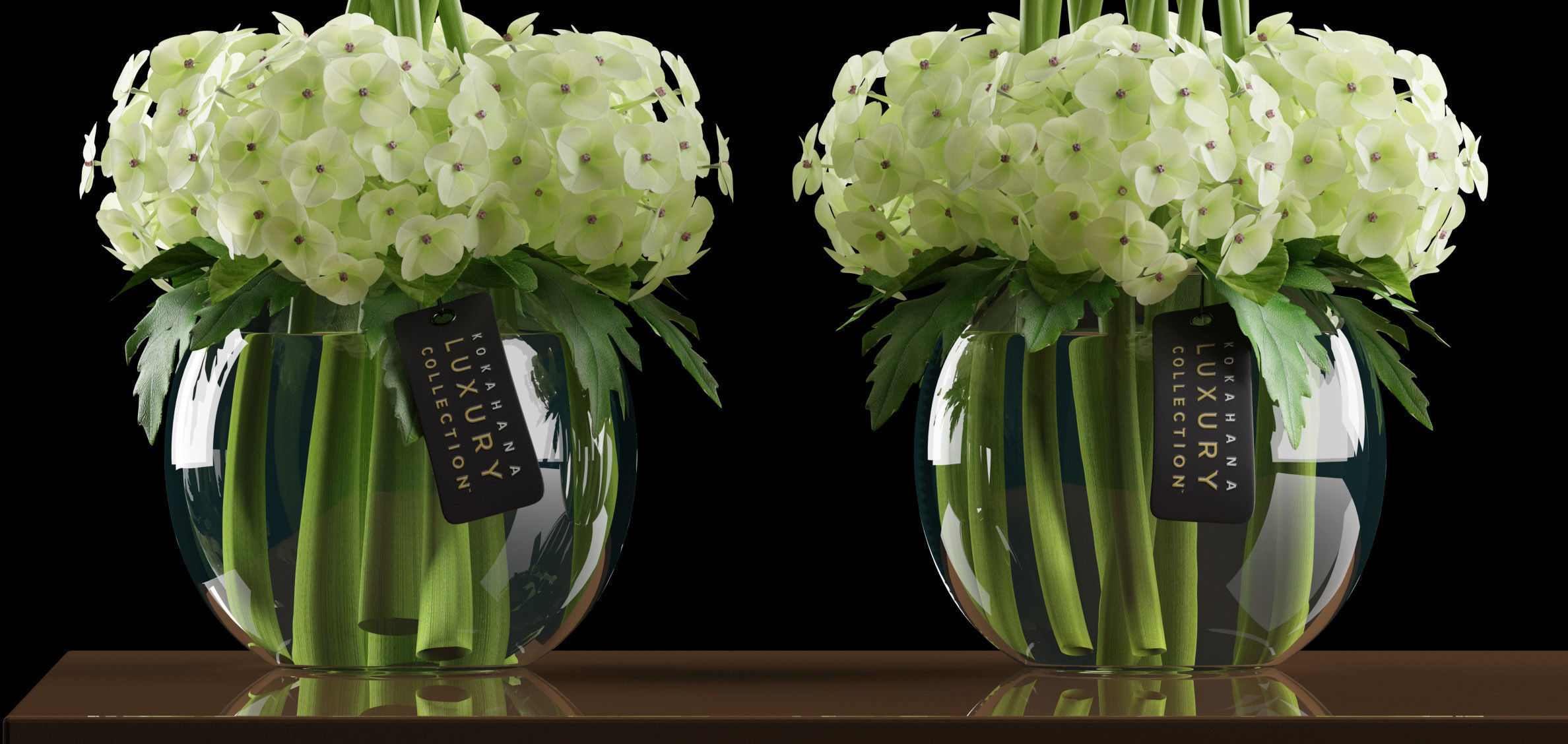 Callalilly and hydrangea  flowers 4 3D model_3