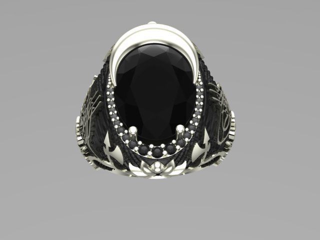 man ring ottoman empire series 1 3D print model_2