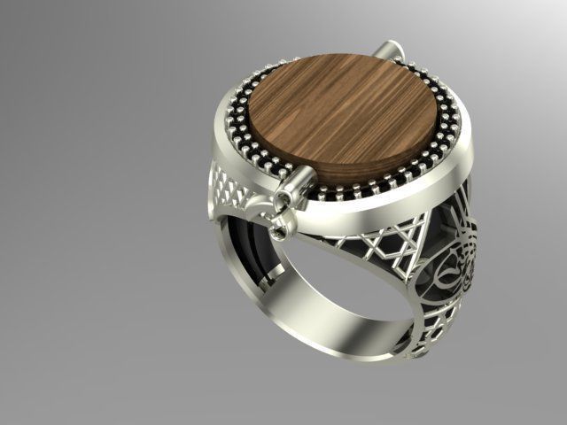 man ring ottoman empire series 2 3D print model_3