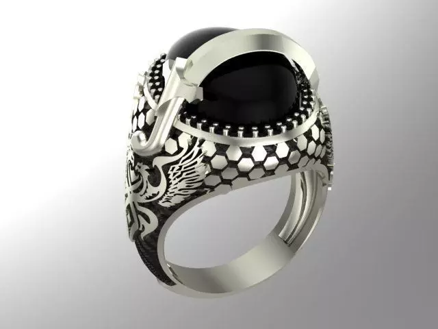 man ring ottoman empire series 3 3D print model_0