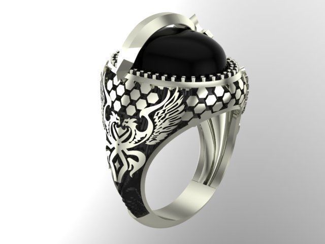 man ring ottoman empire series 3 3D print model_3