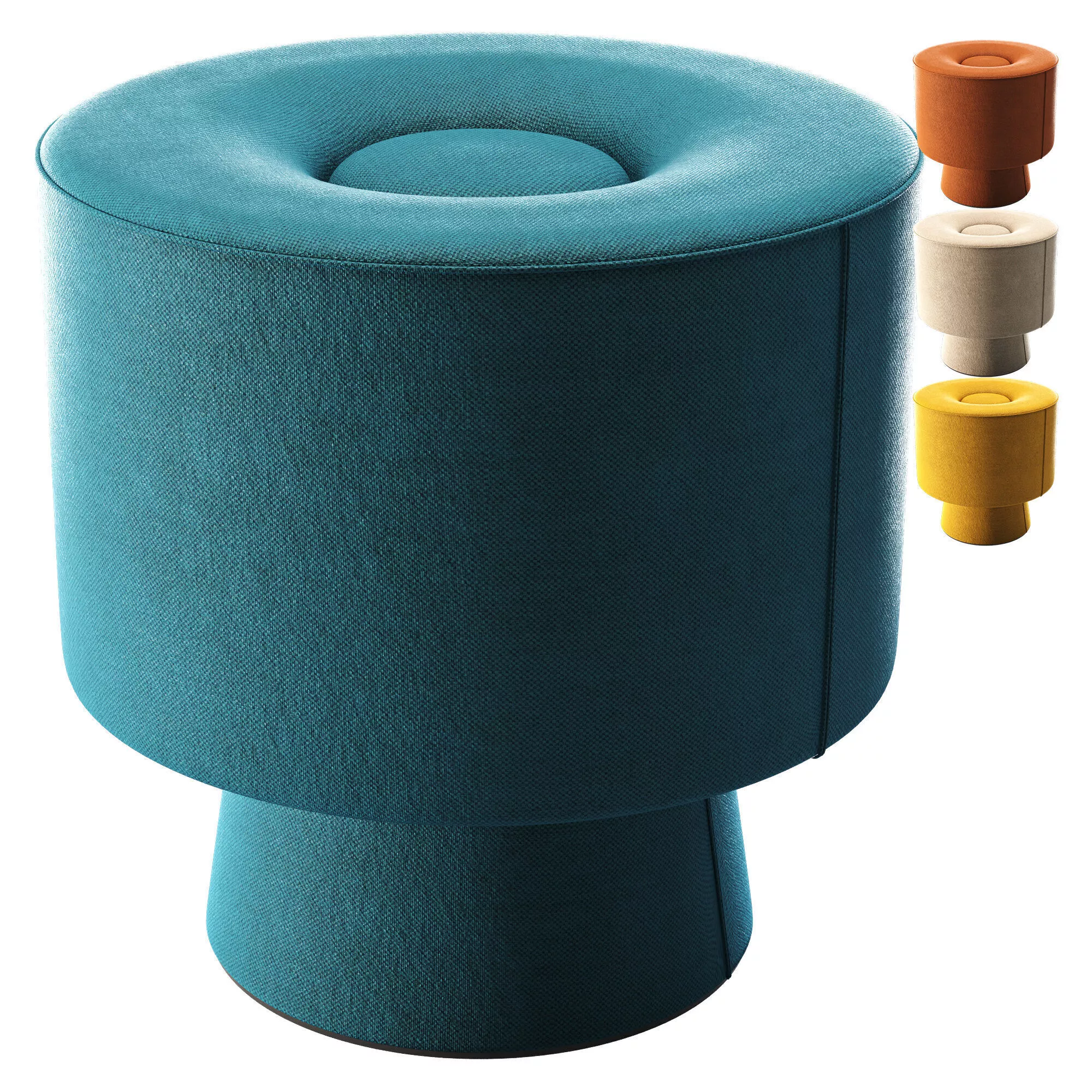 PIP ottoman Low-poly 3D model
