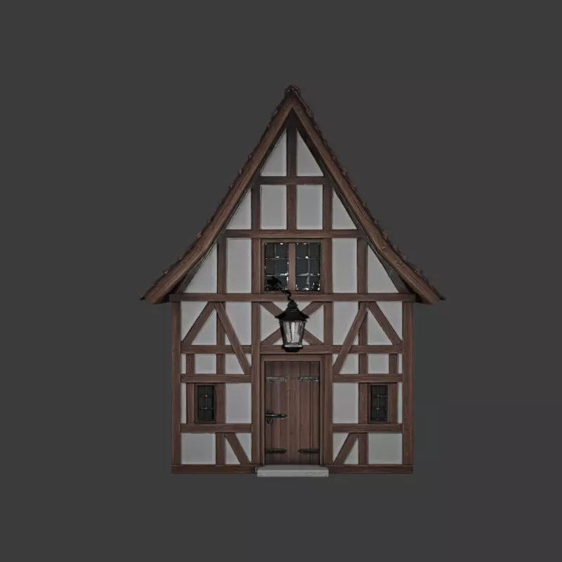 Old Wooden House 3D model