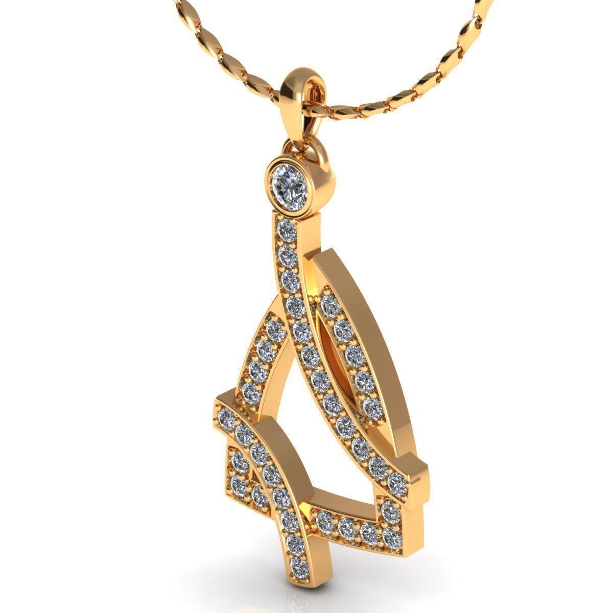 Chnnel Pendant 3D print model_1