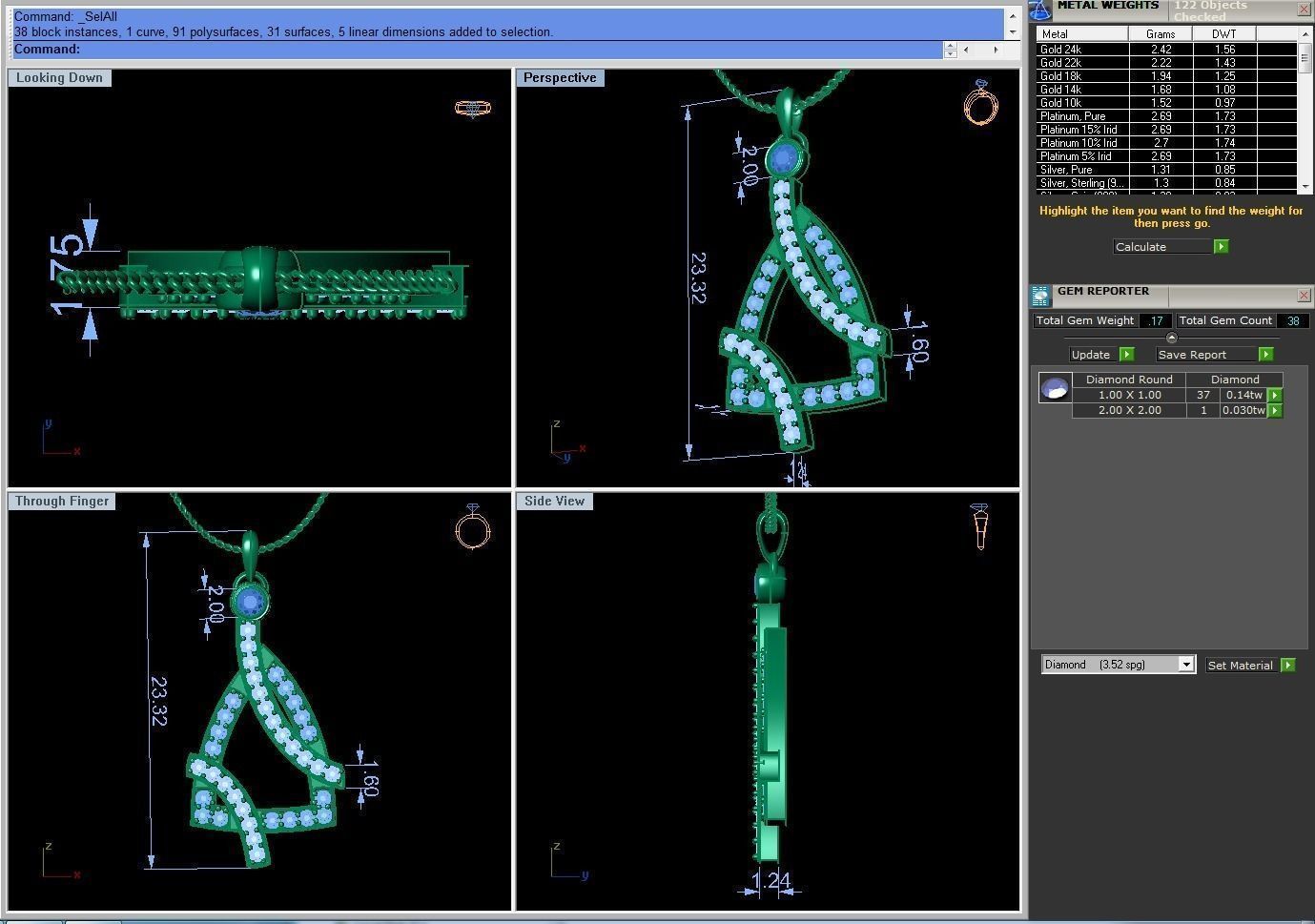 Chnnel Pendant 3D print model_4