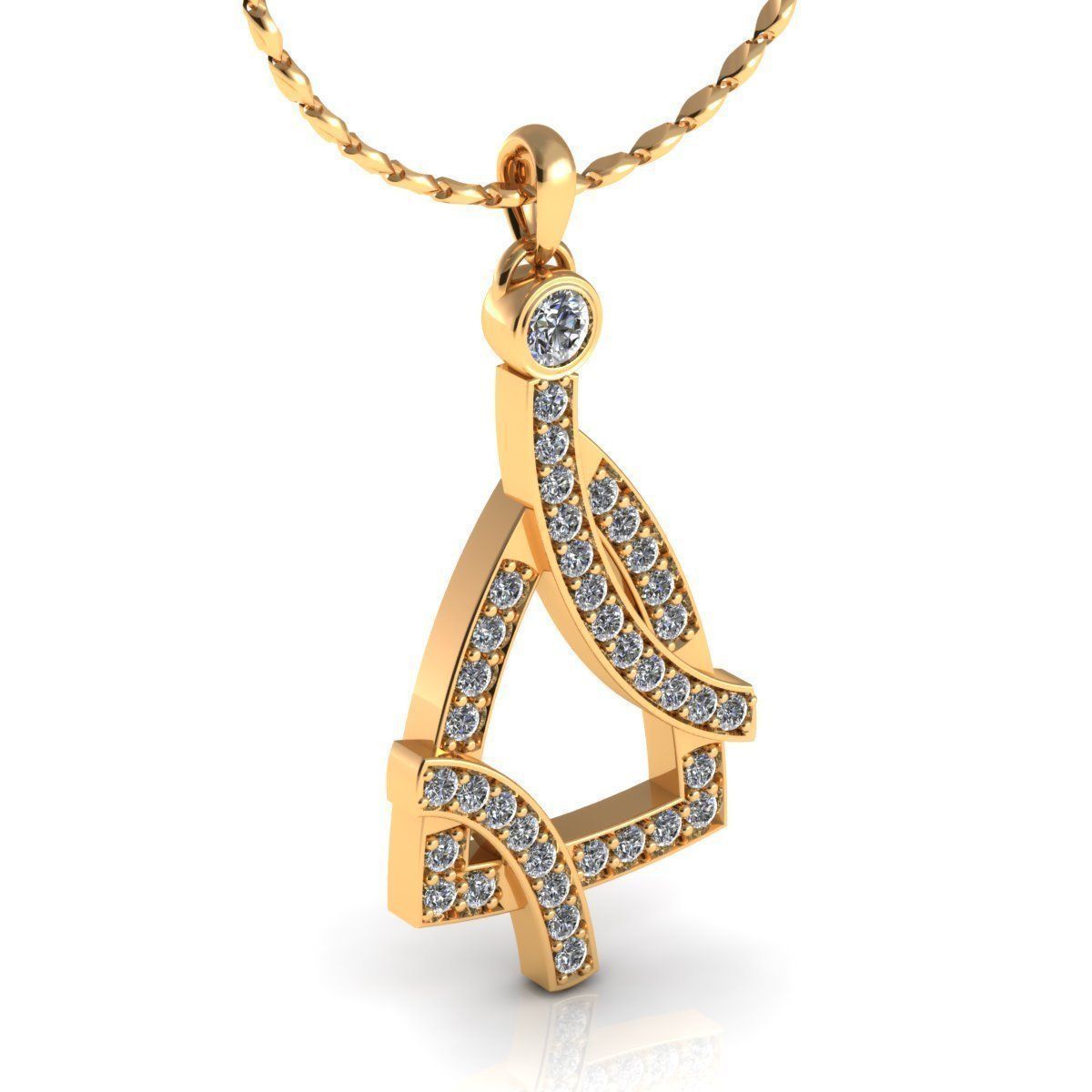 Chnnel Pendant 3D print model_5