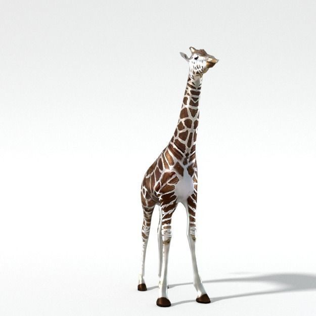 Giraffe Low-poly 3D model_0